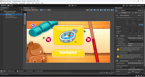 Tampilan game belajar membaca